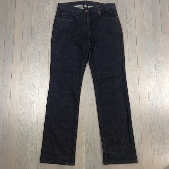 Eileen Fisher Denim - Eileen Fisher Dark Wash Bootcut Straight Jeans